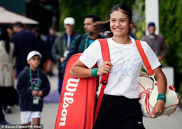 Despite criticism over her withdrawal from mixed doubles, she was in good spirits on Sunday