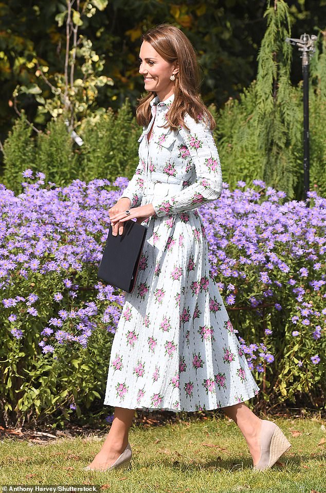 The Princess of Wales wears a pair of cream wedges at a nature festival in 2019