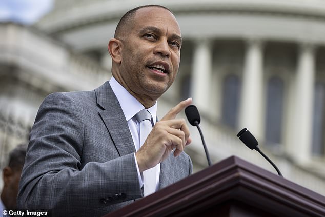 Democratic Party Leader Hakeem Jeffries scheduled the call with caucus members as they prepare to return to Washington, D.C., on Monday after a Fourth of July holiday.