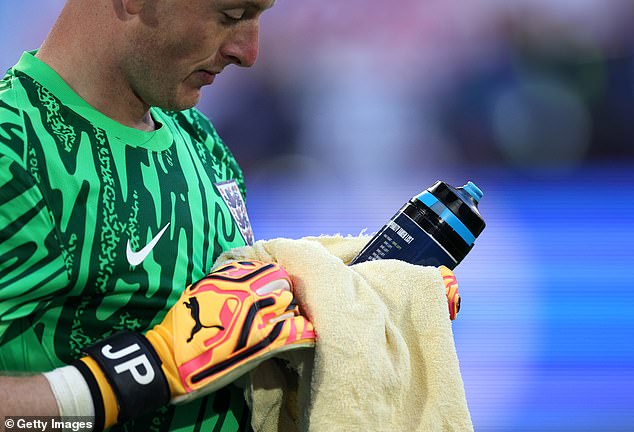 The Everton star was helped by penalty instructions attached to a water bottle