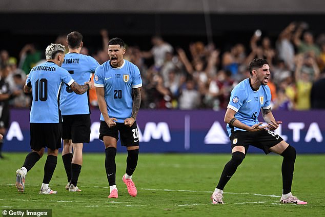 Uruguay defeated Brazil on penalties after their match ended 0-0 after 90 minutes