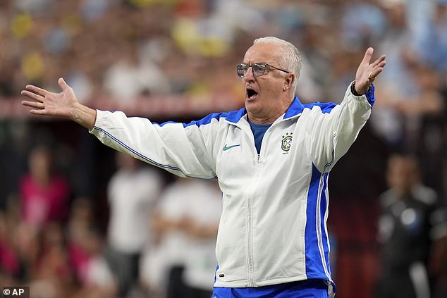 Dorival pictured gesturing during what turned out to be his team's final match of the tournament