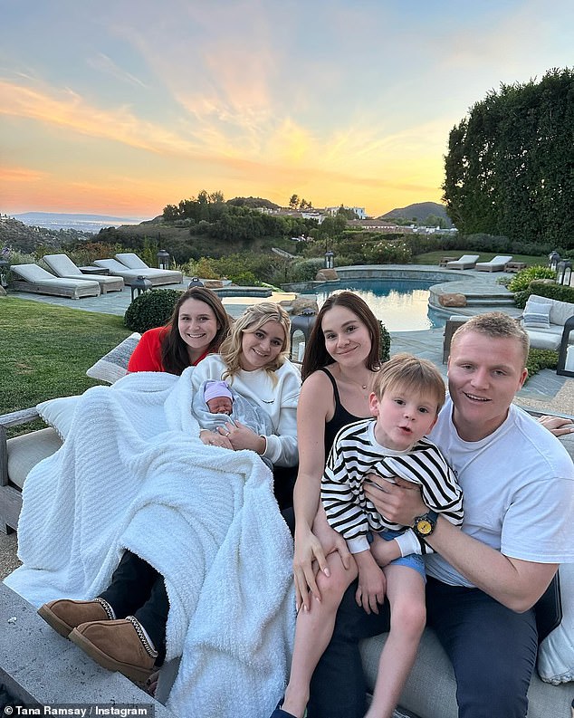 The couple, who also share Megan, 26, twins Holly and Jack, 24, and Tilly, 22, welcomed Oscar in 2019 and baby Jesse in November last year