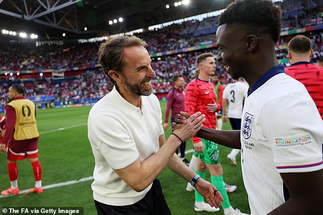 Gareth Southgate was also there for the star player, even after he returned from his international career