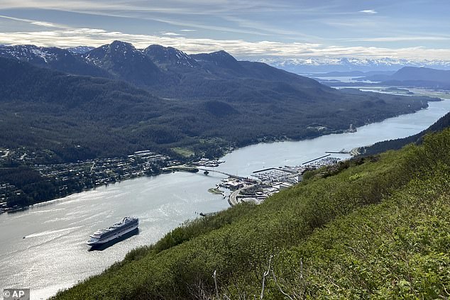 On June 7, 2023, a cruise ship will depart from downtown Juneau via the Gastineau Canal