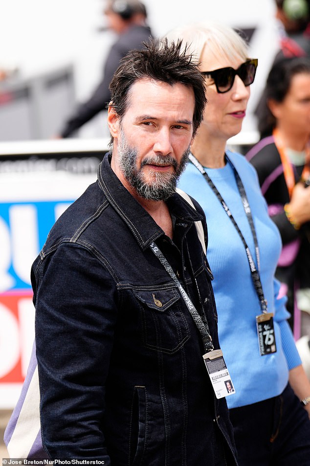 The John Wick actor, 59, and the gifted visual artist, 54, looked casually chic and completely in love at the MotoGP Liqui Moly Motorrad Grand Prix in Germany