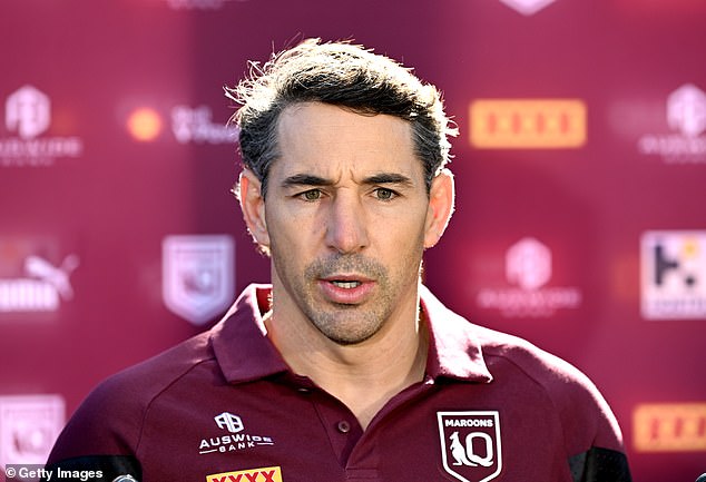 Maguire irked Queensland coach Billy Slater (pictured) before the second match with his 'glass houses' comment - and now he's taken another dig at his colleague