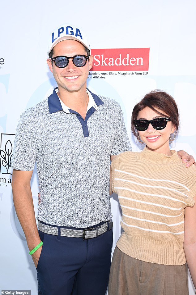 The couple, who will celebrate their two-year wedding anniversary next month, were photographed at a golf tournament in Toluca Lake, California, last April