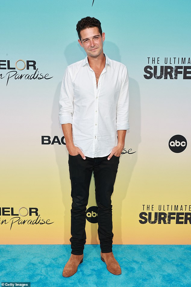 Adams, who rose to fame for his appearances on ABC's The Bachelorette and Bachelor in Paradise, was photographed at an event in Santa Monica, California in August 2021