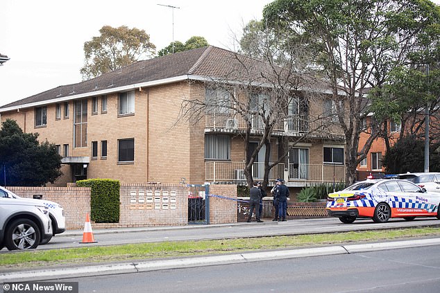 A 21-year-old woman was found with two stab wounds to her chest in an apartment complex in Sydney's west