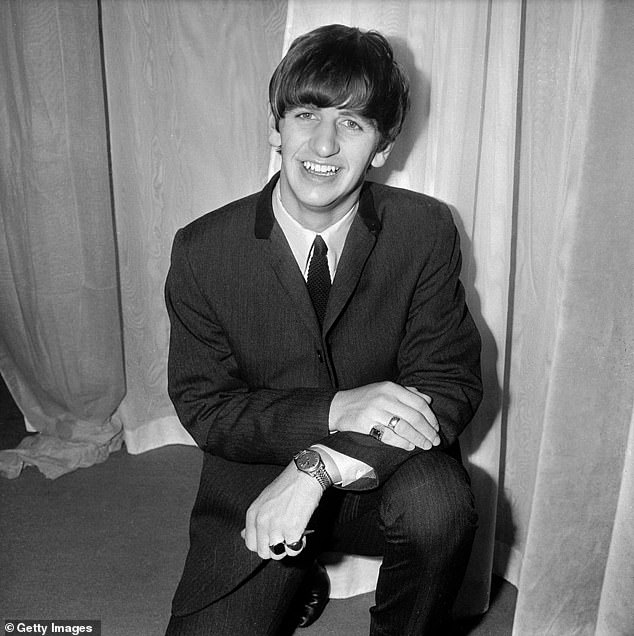 Although they were formed in 1960, Ringo was the last to join in 1962, replacing drummer Pete Best, affectionately known as 'the fifth Beatle' (Ringo pictured in 1963)