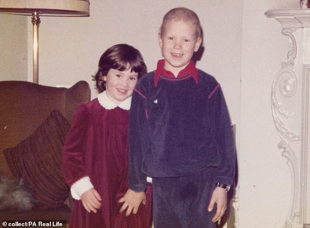 Mrs Cooper said she would have honest conversations with Hamish and his sister Tabitha (left), who were 'as good as thieves', about the 'likelihood he wouldn't survive'