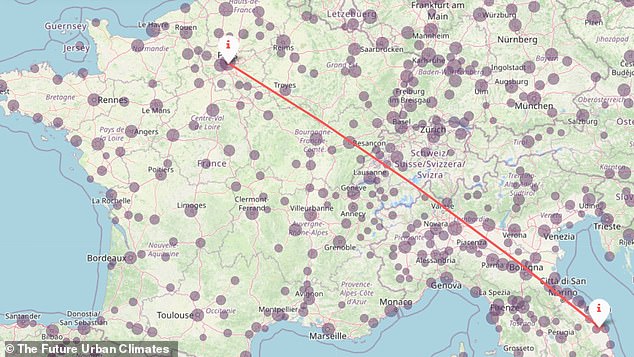 In 60 years, Paris will have the same climate as parts of northern Italy as continental Europe experiences some of its most radical climate changes