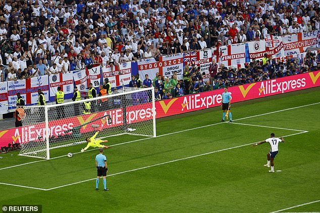 Toney's unusual penalty helped the Three Lions reach the semi-finals in Germany