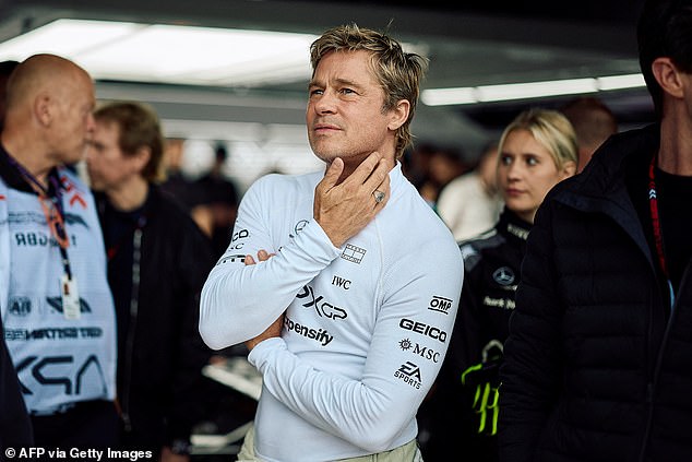 He was seen walking into the media box after qualifying, alongside the real F1 drivers