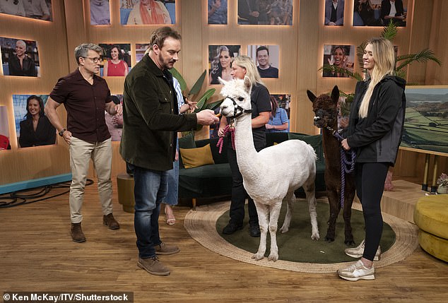 Singer Russell Watson made an appearance during the show, as he was celebrating his 25th anniversary - and he also got the chance to interact with the adorable animals