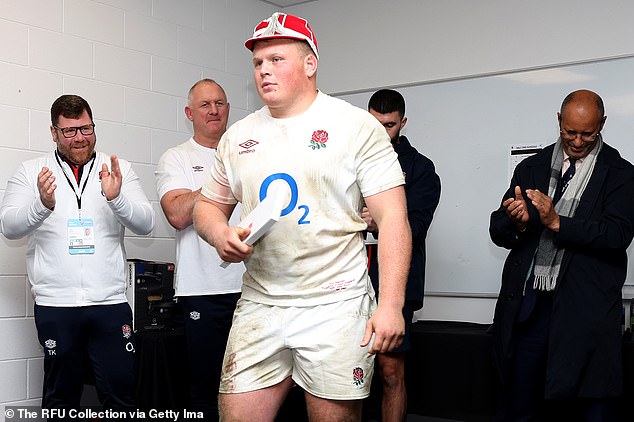 The 22-year-old loosehead said he was 'so proud to represent England and put in a good performance'