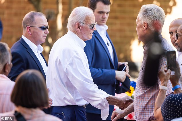 Biden makes a campaign stop at an AFSCME (American Federation of State, County and Municipal Employees) union local in Harrisburg, Pennsylvania