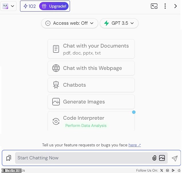 Merlin AI, developed by a California-based company of the same name, describes itself as the world's most powerful AI chatbot