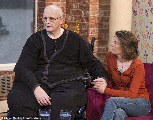 When his relationship with American Rebecca Mountain (right), 13 years his junior, ended in divorce, he returned to the UK from the US and began to gain weight again.