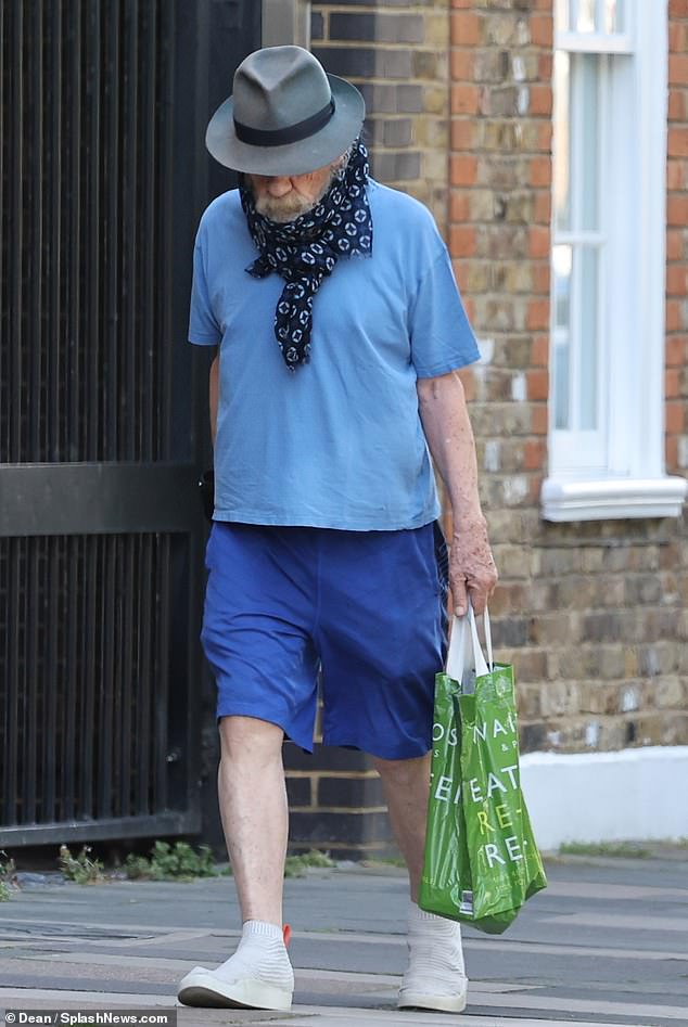 Now the actor has been spotted walking to his local Waitrose store