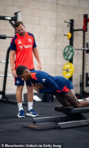 Rashford got straight to work after his break