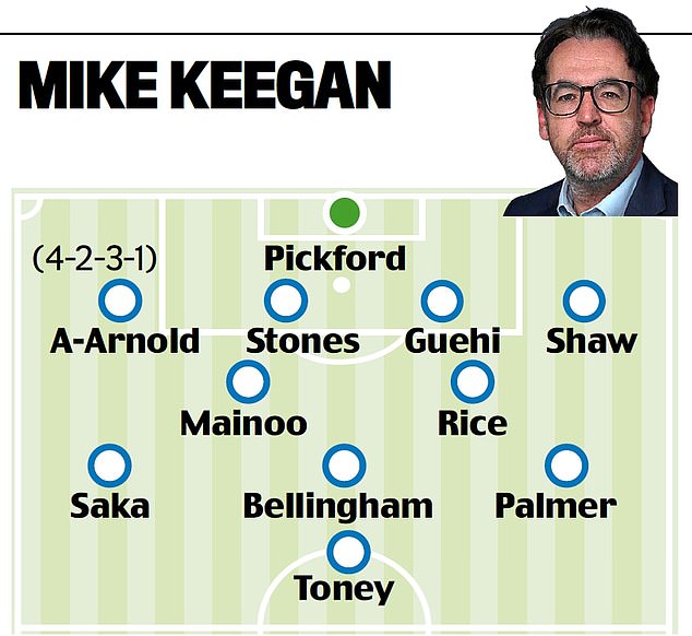 Mike Keegan is also said to be moving to a back four, and would like to see Trent Alexander-Arnold play at right-back instead of Kyle Walker. He is also the third of our experts to bench Kane