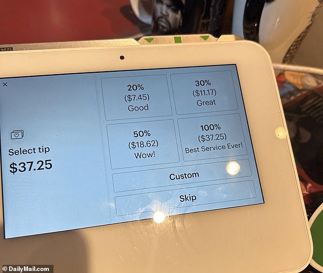 Americans have grown frustrated with tip screens. A restaurant in Alaska offered guests the option to tip 100 percent