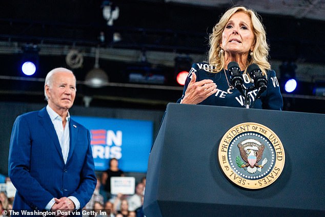 Trump also said First Lady Jill Biden is 