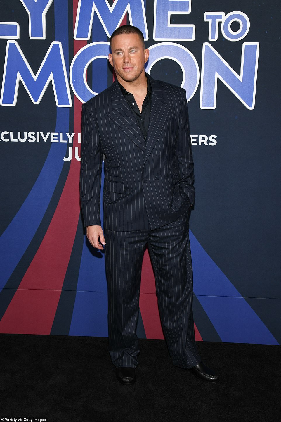 Channing looked quite handsome in his classic suit