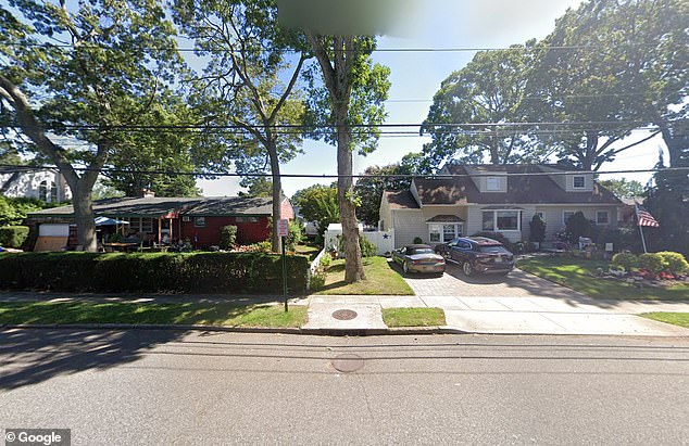 On the right is the home of former FDNY firefighter Etienne de Villiers and his wife Patricia, while on the left is that of Gilgo Beach serial killer suspect Rex Heuermann.