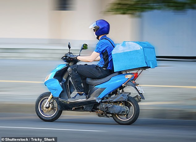 The French national keeps changing addresses and failing to appear in court. NSW police now have a warrant for the courier's arrest (Stock photo of a courier delivering food)