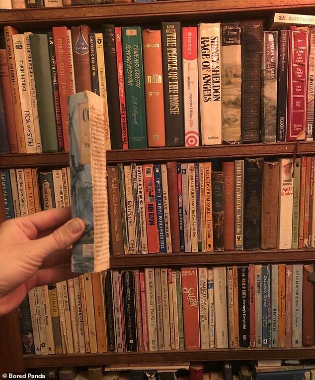 But why? Meanwhile, someone else saw a completely pointless fake library on their Airbnb