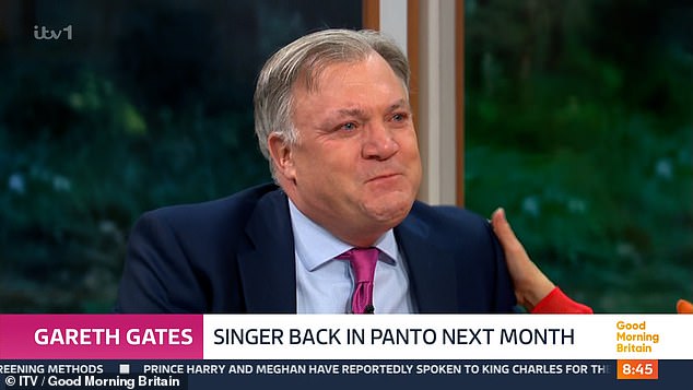 The former Minister for Children, Schools and Families was reduced to tears as he recalled his youthful struggle with the issue during an interview with Gates and co-host Susanna Reid.