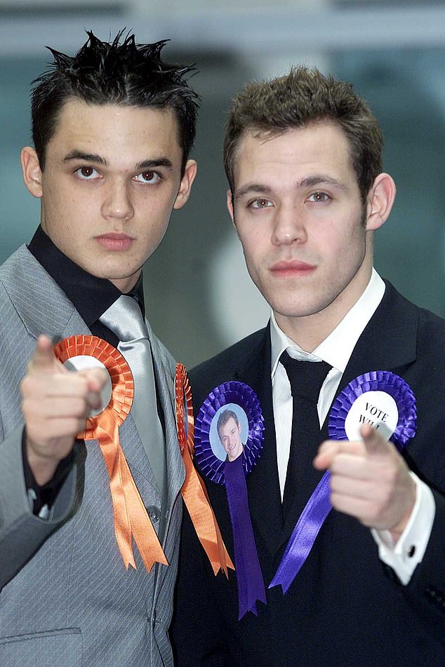 Gates, who came second in the first series of the ITV talent show Pop Idol in 2002 (pictured left, with Will Young right), said he was 