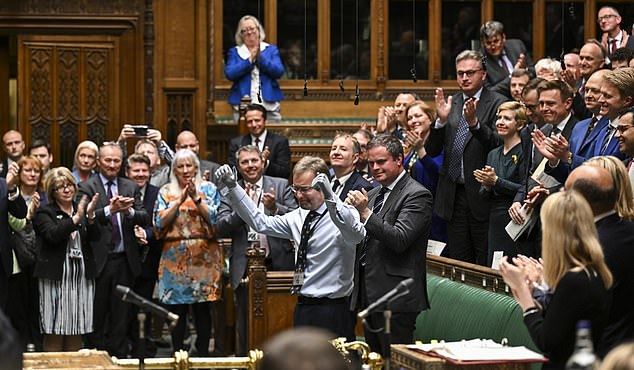 Former MP Craig Mackinlay, 57, received a warm welcome when he returned to parliament in May after losing his hands and feet to sepsis last September