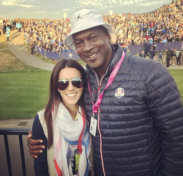 Jordan, pictured with Donald's wife Diane, lives next door to the golfer in Florida