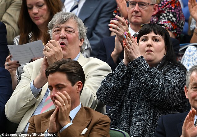 Lena and Stephen seemed captivated by the action on Centre Court