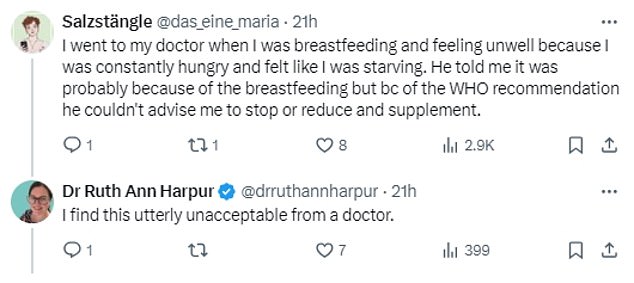 The NHS also currently recommends exclusive breastfeeding for six months, and then breastfeeding alongside food until the child’s second year. This is due to its benefits, including protection against infection and providing a good balance of nutrients.