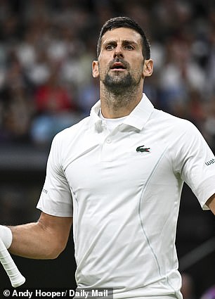 Djokovic was in a frenzy on Monday night