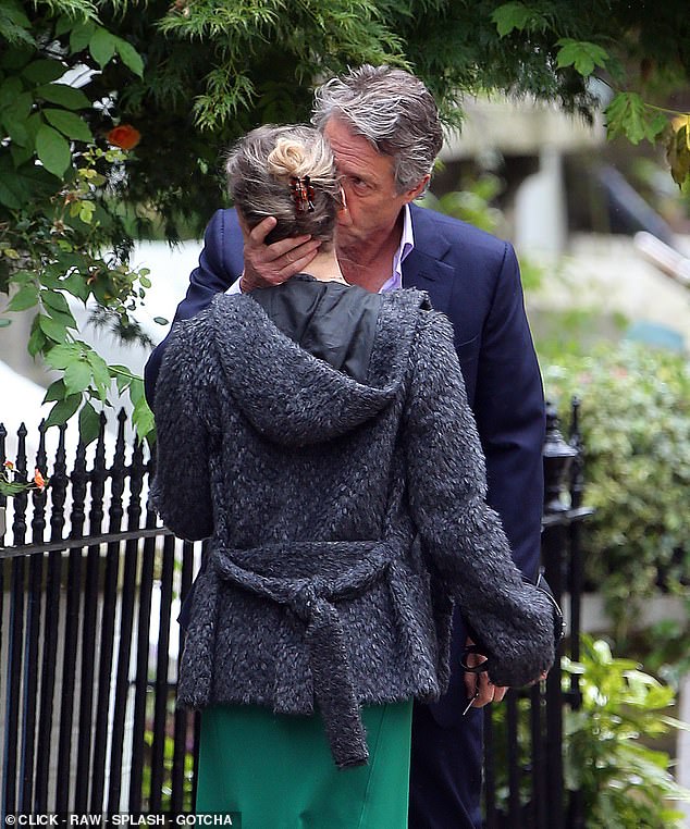 Film executives reportedly slipped letters through the doors of local residents asking them to come and go only at certain times so as not to disrupt filming (Hugh Grant pictured during filming)