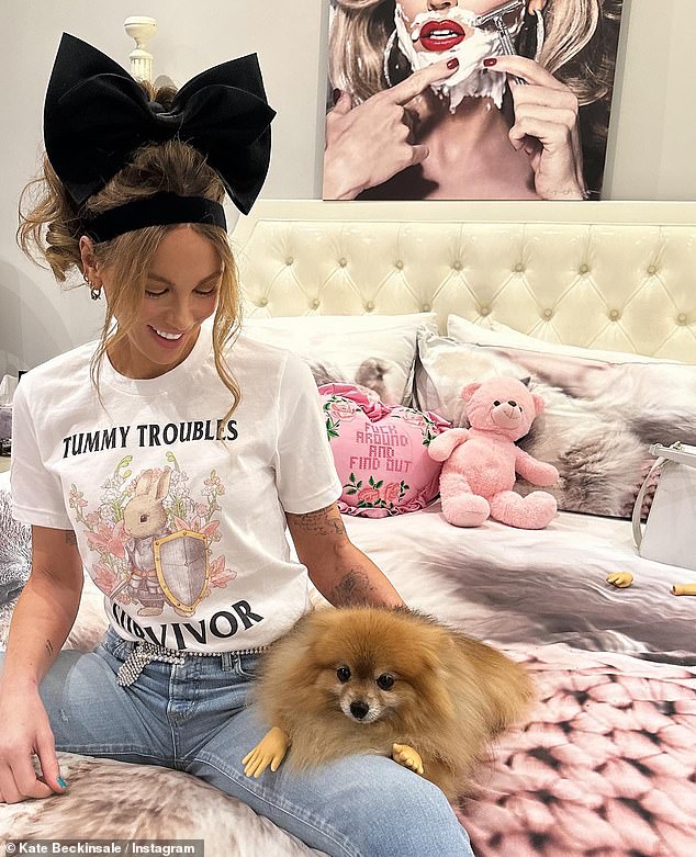 The actress recently shared a photo of herself wearing a 'Tummy Troubles Survivor T-shirt', hinting at stomach and intestinal issues