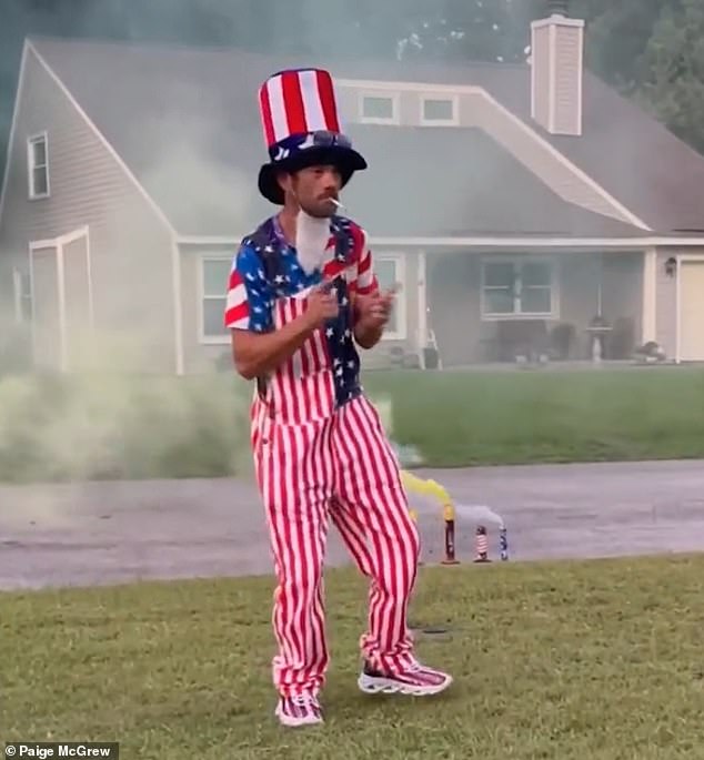 The South Carolina man was filmed dancing before placing a lit firework on his head on July 4 — a decision that proved fatal