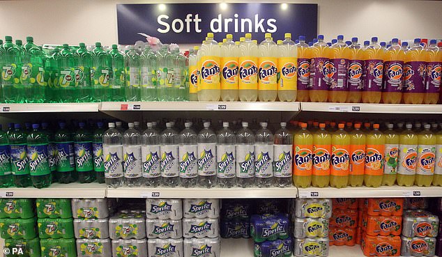 Sugary drinks account for about 30 percent of added sugars in the diets of children ages one to three and more than half for older teens (File photo)