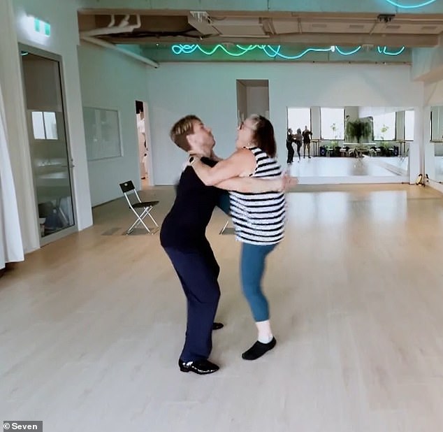 The footage showed Julie screaming in pain as her leg gave way while dancing, before she received the devastating news in hospital.