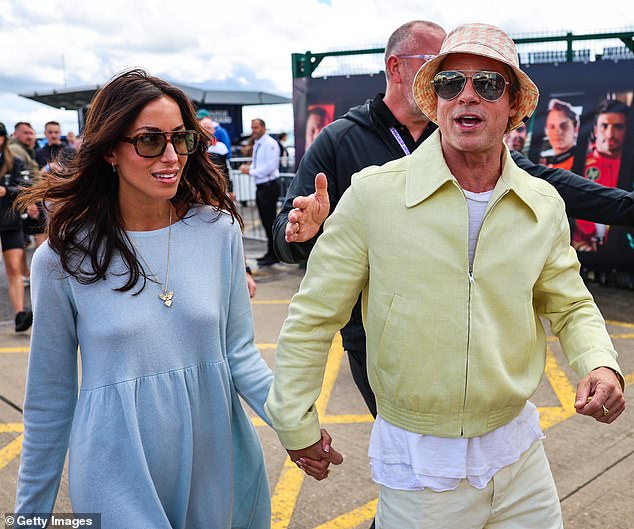 It comes months after Vivienne, who Jolie shares with ex-husband Brad Pitt, dropped the actor's surname; Brad pictured with girlfriend Ines de Ramon on July 7