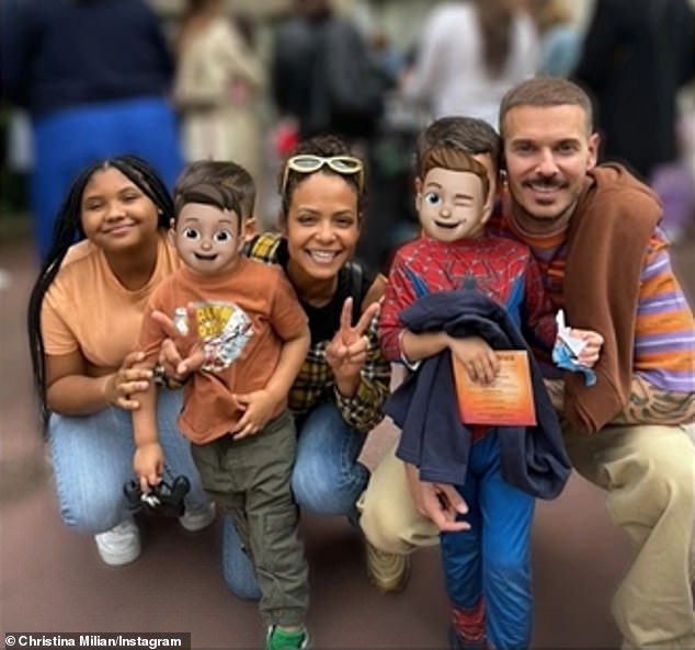 Milian was sad to fly to California and leave her home in Paris, where she and baby daddy M. Pokora are raising Violet and their sons Isaiah, 4; and Kenna, 3: 'Leaving my family for work for an extended period of time'