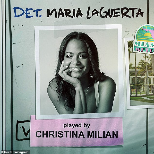 Milian will soon be hard at work in Florida filming, where she stars as Miami Metro Police Detective Maria LaGuerta in Paramount+'s Showtime's 10-episode 1991 prequel, Dexter: Original Sin