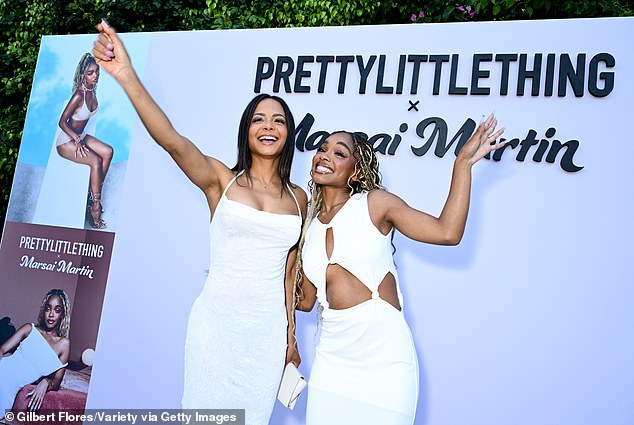 The Beignet Box co-founder made sure to pose with the woman of the hour, Marsai Martin, whose collaboration was launched at the event