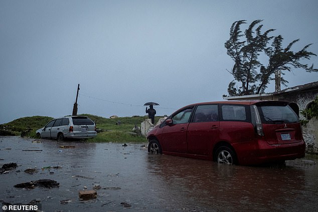 Hurricane Beryl tore through Riewoldt's new hometown of Houston, Texas this week